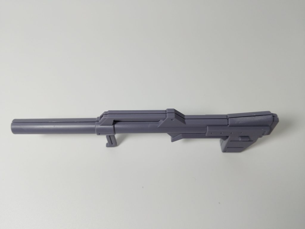 HGガンダムマーク2バズーカ合わせ目消しの準備をする画像