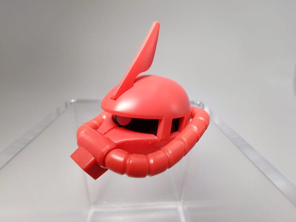 HGシャア専用ザクⅡ頭部(つや消し前)